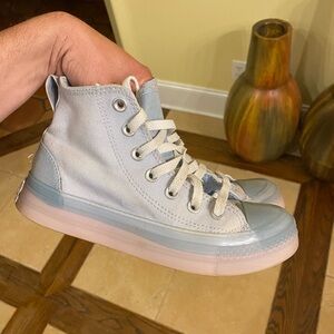 Converse Chuck Taylor All Star CX Blue High Stretch Canva Women Shoe SZ 5.5 Used